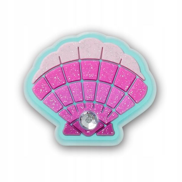 Przypinka Ozdoba Crocs Charms Jibbitz Pin Do Butów Pink Seashell with Gem zdjęcie 1