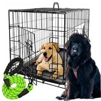 DUŻY KOJEC KLATKA KENNELOWA METALOWA DLA PSA PSÓW 121x76x82 XXXL + SMYCZ