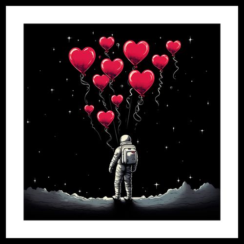 Plakat 50x50cm Astronauta Własnych Celi na Arena.pl