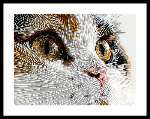 Plakat 40x30cm Nitkowany Kot na Arena.pl