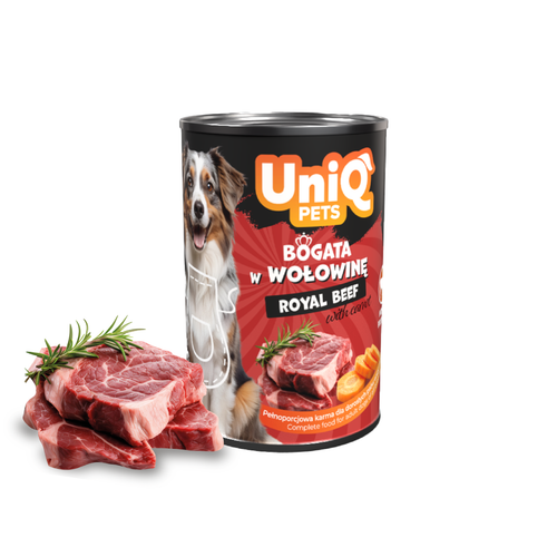 Mokra karma dla psa z wołowiną ROYAL BEEF 375g UNIQ PETS na Arena.pl
