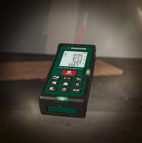 DALMIERZ DO WNĘTRZ LASEROWY PARKSIDE PLEM 50m D5 31-60 M WYŚWIETLACZ na Arena.pl