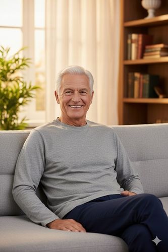 Podkoszulek męski z długim rękawem BAWEŁNIANY SZARY bez ocieplenia na Arena.pl