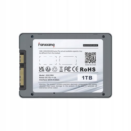 Dysk SSD DO LAPTOPA Fanxiang S102Pro 1 TB SATA III 2,5" SLC 3D TLC 560 MB/s na Arena.pl