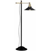 Industrialna LAMPA podłogowa LENIUS 15053S Globo stojąca OPRAWA metalowa loft czarna