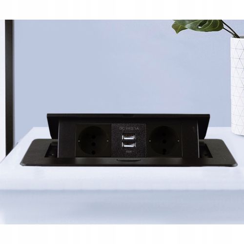 Gniazdo Chowane w Blat Nablatowe Gniazdko + 2 USB na Arena.pl