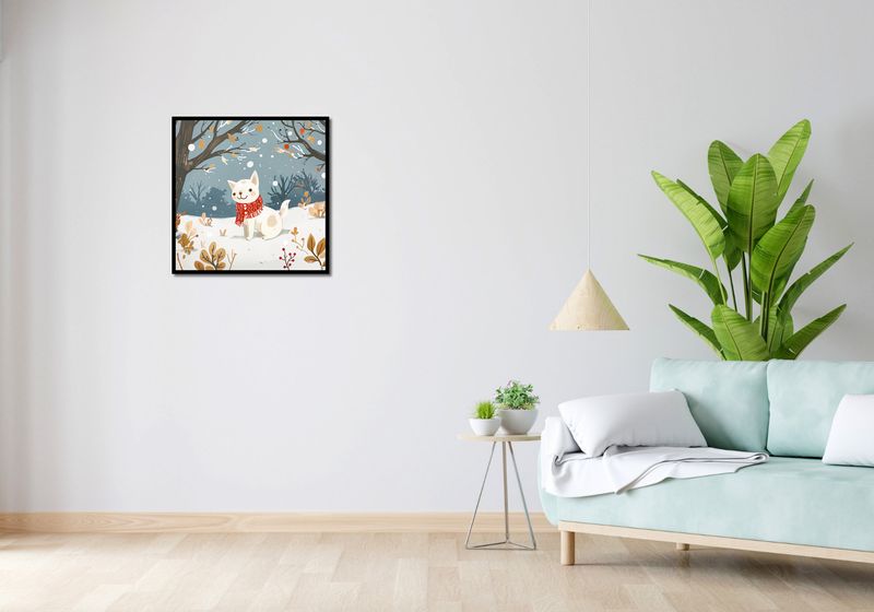Plakat 60x60cm Śnieżny Kompan zdjęcie 4