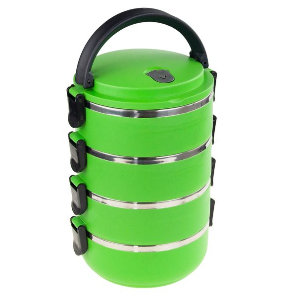 POJEMNIK NA ŻYWNOŚĆ MENAŻKA OBIADOWY LUNCH BOX 4 czesci 2,8L Termos zdjęcie 11