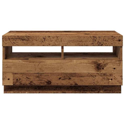 Szafka pod TV z oświetleniem LED, stare drewno, 80x35x40 cm na Arena.pl