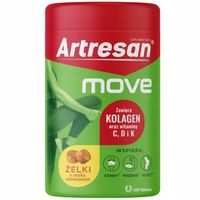 ARTRESAN MOVE na stawy kolagen witamina C D K żelki o smaku ananasowym 150g