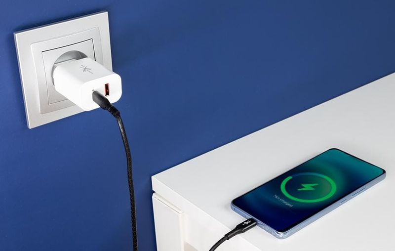 Kabel USB typ-C - USB typ-C eXtremestyle Ampere (2 m, czarny) zdjęcie 2