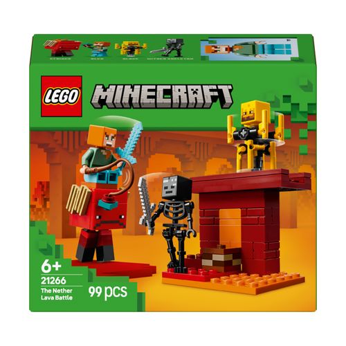 LEGO Minecraft 21266 Bitwa w Netherze Zestaw z Mobami i Lawą 6+ na Arena.pl