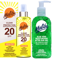 Malibu SPF20 Przezroczysty Spray Ochronny 250ml + Aloe Żel Po Opalaniu