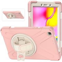 Etui do Samsung Galaxy Tab A 8" z Podstawką i Paskiem na Ramię Różowe