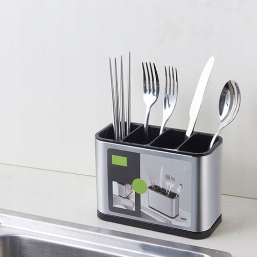 OCIEKACZ NA SZTUĆCE PRZYBORY SUSZARKA POJEMNIK ORGANIZER SREBRNY Z na Arena.pl