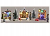 ŚWIĄTECZNE MIASTECZKO CHRISTMAS VILLAGE LED RUCH DZWIĘK