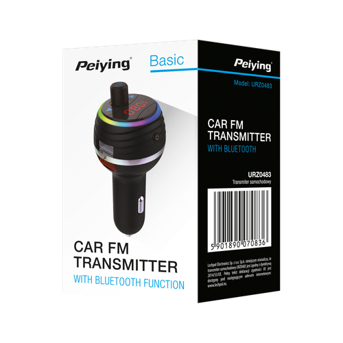 Transmiter FM Bluetooth 5.0 2xUSB SD ładowarka QC na Arena.pl