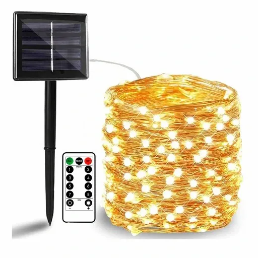 Girlanda Solarna ogrodowa drucik 300LED+ PILOT zdjęcie 1