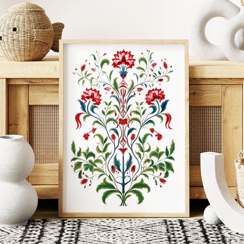 Plakat botaniczny folk 50x70 cm na Arena.pl