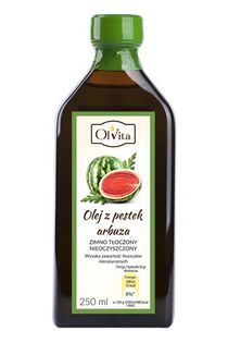Olej z pestek arbuza zimnotłoczony nieoczyszczony 250ml OLVITA