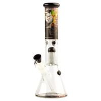szklane bongo g-rollz 'church of graffiti" - black beaker 34 cm