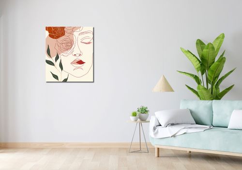 Obraz 60x70cm Beż i Twarz na Arena.pl