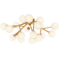 Sufitowa lampa Dallas MOD545CL-20BS kule złote białe