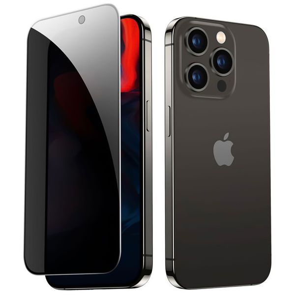 Szkło hartowane Prywatności 9H do iPhone 15 Plus/Pro Max zdjęcie 1