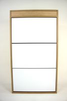 Szafka na buty Carmona na dotyk Dąb Artisan / Biały