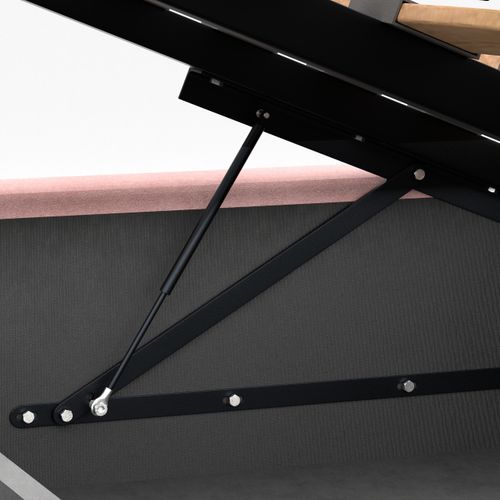 ŁÓŻKO POJEDYNCZE 90x200cm ŁÓŻKO TAPICEROWANE Z POJEMNIKIEM RÓŻOWE na Arena.pl