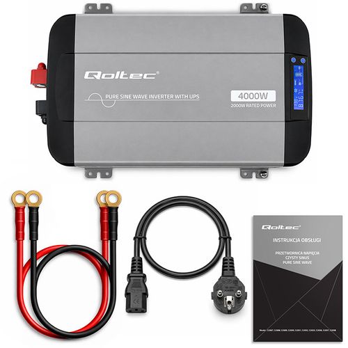 Qoltec przetwornica SINUS UPS 12V/230V 2000W na Arena.pl