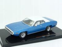 IXO PLYMOUTH SATELITE SEBRING PLUS 1971 Blue metallic w/white roof 1:43