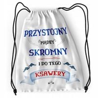 Plecak Dla Ksawerego Sportowy Szkolny Worek Torba Z Nadrukiem Ze Zdjęciem