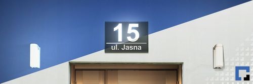 PODŚWIETLANY NUMER NA DOM TABLICZKA ADRESOWA LED 40X30 cm CZUJNIK ZMIERZCHU na Arena.pl