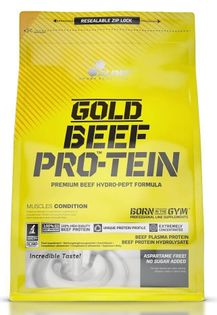 Olimp Gold Beef Protein 700g Smak - truskawka