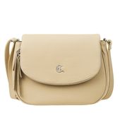 Torebka damska skórzana Canaletto groszek kremowa listonoszka TD717s242