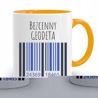 Kubek Żółty Dla Geodety Bezcenny Geodeta Prezent Z Nadrukiem Ze Zdjęciem