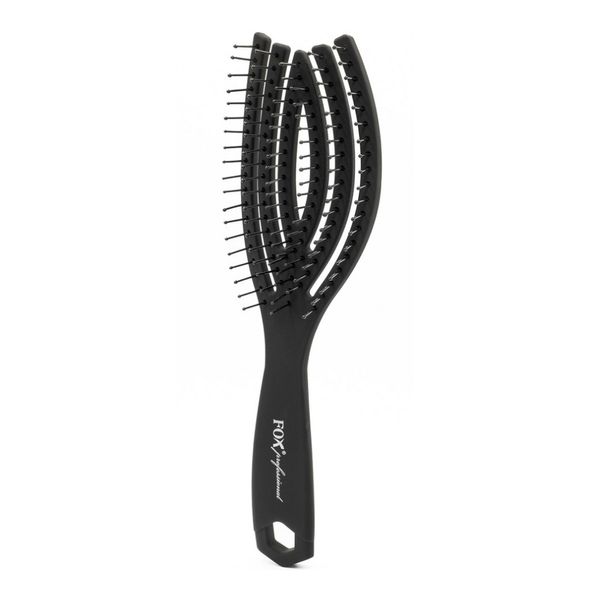 Fox Flex Brush Nylon Szczotka do włosów Black Mat zdjęcie 1