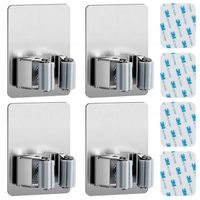 UCHWYT WIESZAK NA NARZĘDZIA MIOTŁY MOP GRABIE SAMOPRZYLEPNY TAŚMA 3M/ 4 SZT