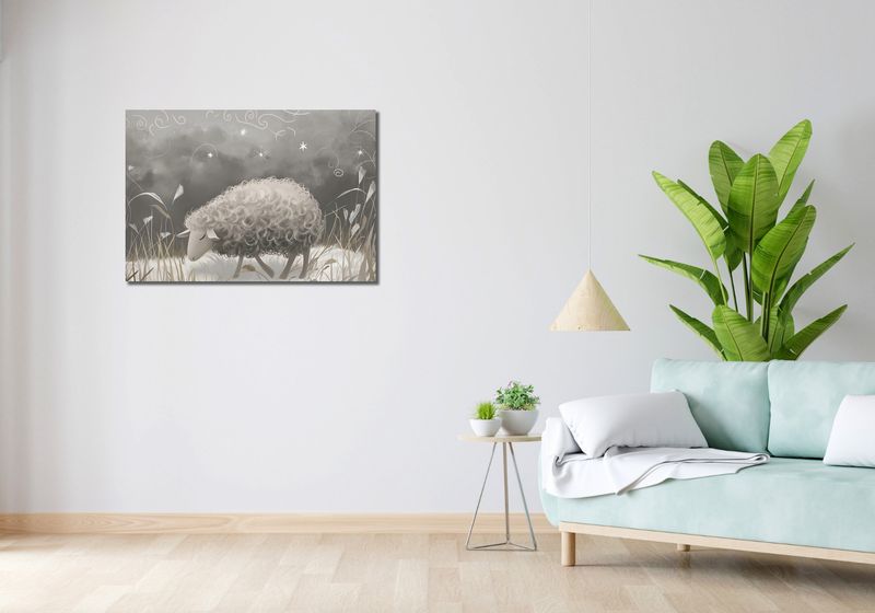 Obraz 90x60cm Bujna Owca zdjęcie 2