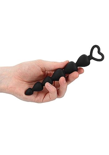 Silicone Anal Beads - Black na Arena.pl