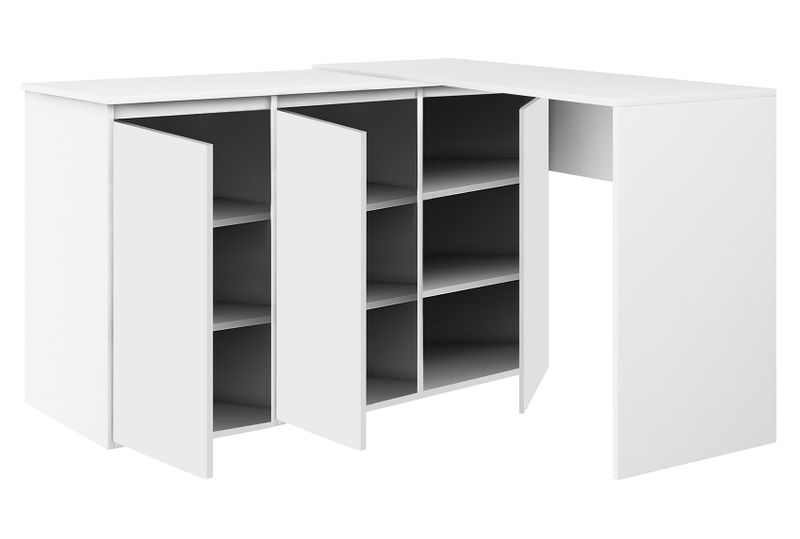 Biurko narożne MEGAN N1 białe zdjęcie 4