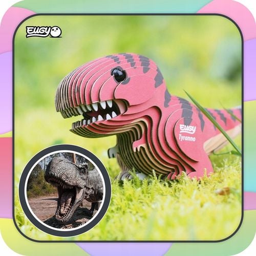 Dinozaur Tyranozaur Eugy. Eko Układanka Puzzle 3D. na Arena.pl