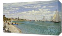 Obraz 50x30cm Regatta at Sainte-Adresse, Monet Vintage