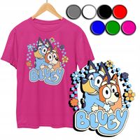 KOSZULKA DZIECIĘCA T-SHIRT Z NADRUKIEM - BAJKI I O BLUE - XXS 98-104