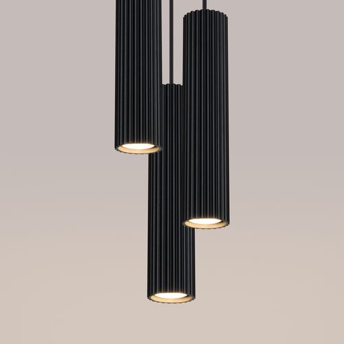 Lampa wisząca KARBON 3P czarny na Arena.pl