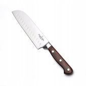 Stalowy NOŻ JAPOŃSKI kuchenny nóż UNIWERSALNY 18cm Santoku Silva Starke Pro