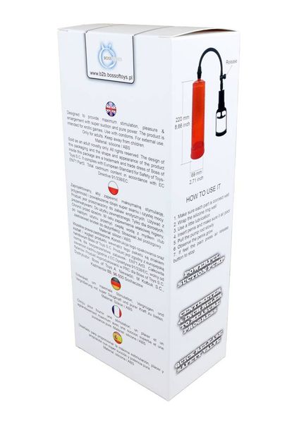 Pompka Próżniowa Ssąca Penisa - Powerpump Max Red zdjęcie 4