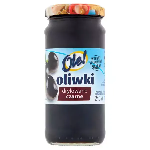 OLE! OLIWKI CZARNE KROJONE 240ML zdjęcie 1