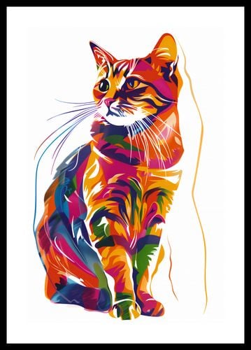 Plakat 30x45cm Nasycony Kot na Arena.pl